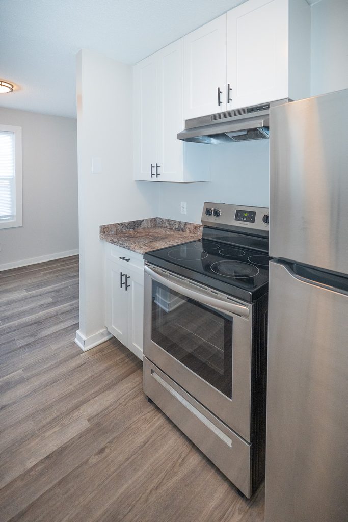 Modern apartment interior at The Bradford apartments in Greer SC